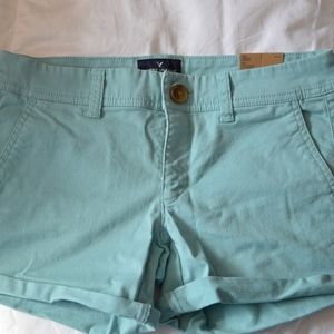 American Eagle teal shorts